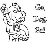 Coloring page Go Dog Go