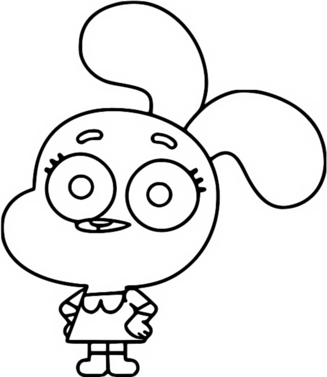 Coloring page Anaïs Watterson