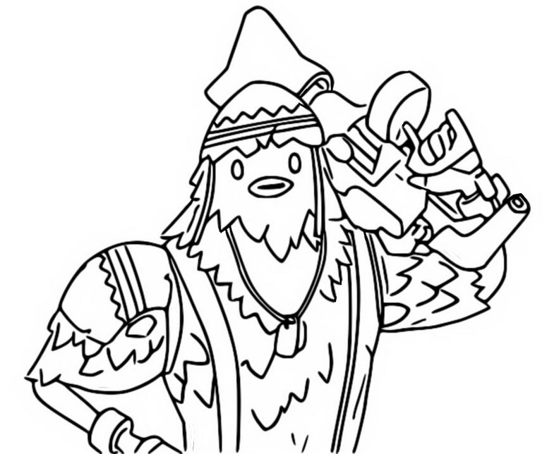 Coloring page Fortnite Chapter 2 Season 6 : Cluck - With ...