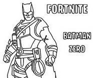 Kleurplaat Batman Zero Skin