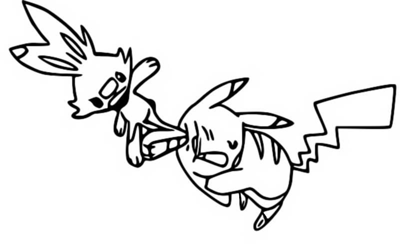Coloring page Episode 4 - Settling the Scorbunny