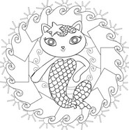 Coloring page Mercat