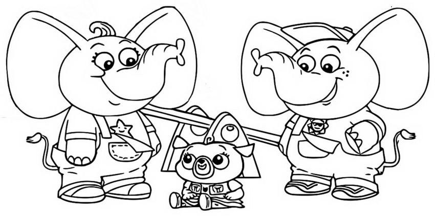Coloring page Stomp and Stamp Fant