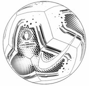 Dibujo para colorear Balón de fútbol Nike