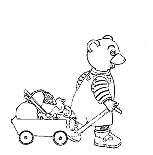 Coloring page Little Brown Bear
