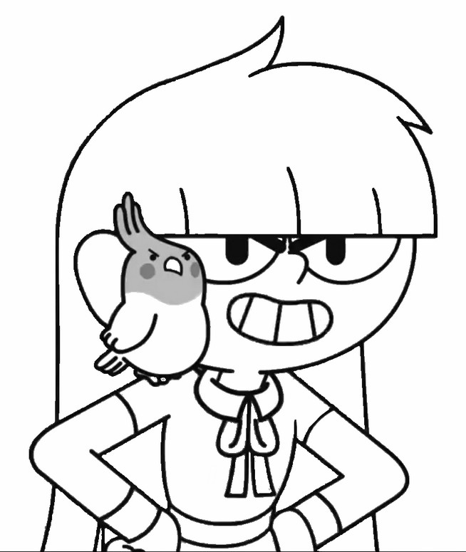Coloring page Lila Bird