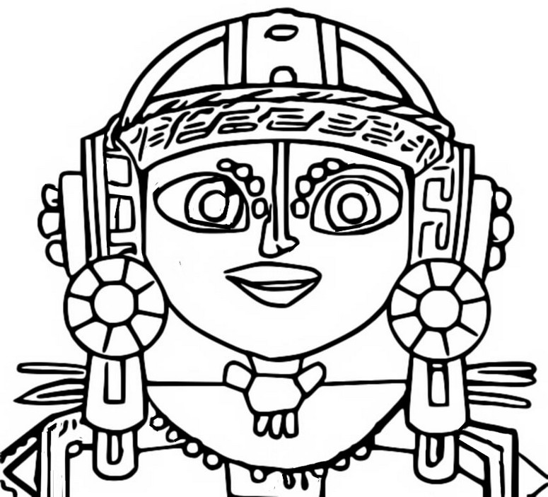 Desenho para colorir Maya
