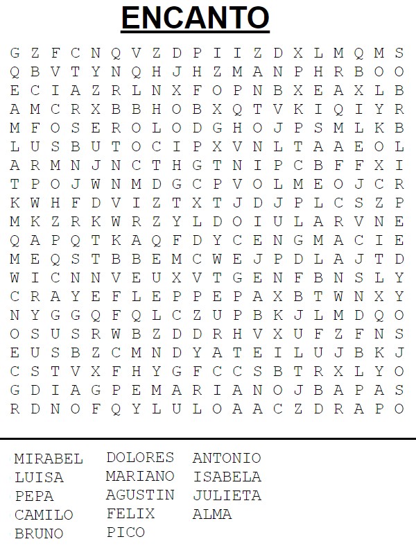 Coloring page Hidden words (difficult)