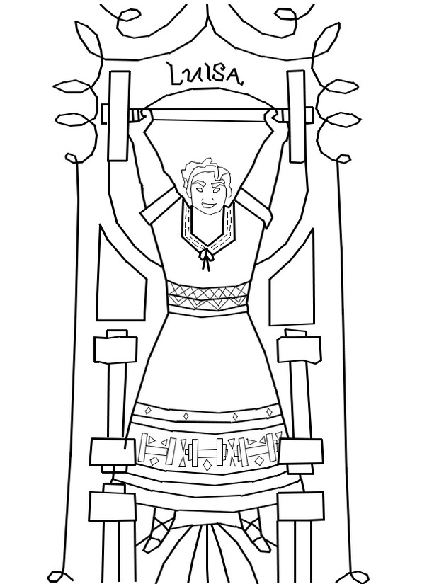 Coloring page Luisa
