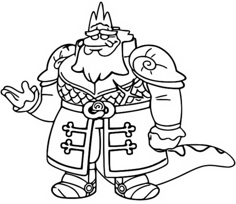 Desenho para colorir King Andrias