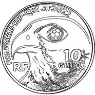 Målarbok Mynt - 10 euro