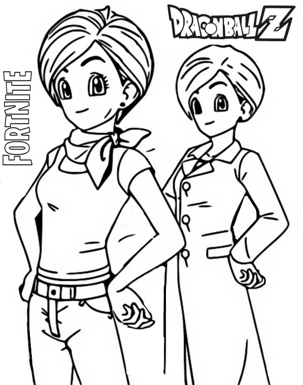 Desenho para colorir Dragon Ball Z - Bulma