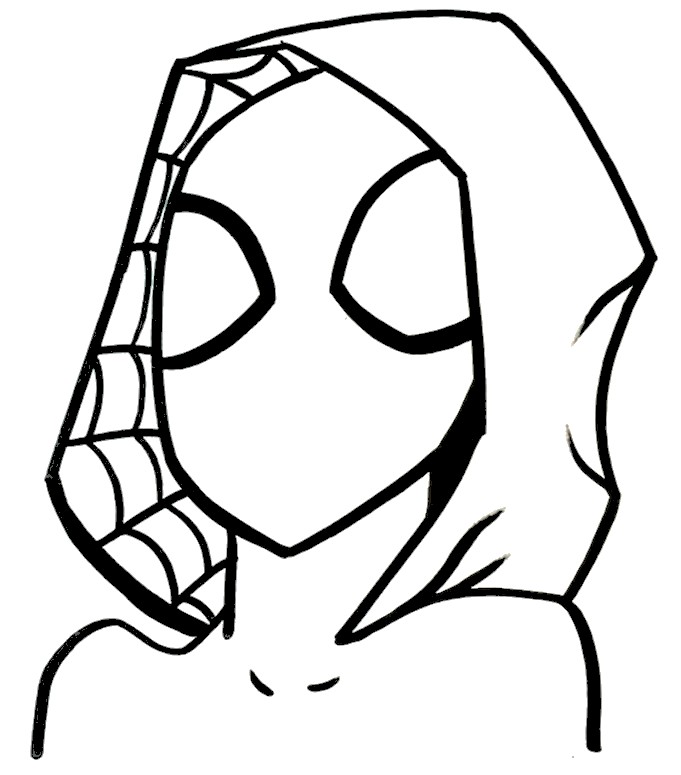 Coloring page Spider-Gwen
