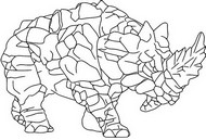 Malvorlagen Kampfrhino