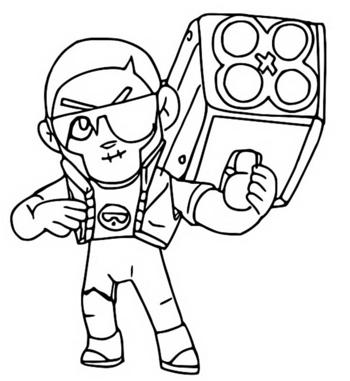 Coloring page Zombrock