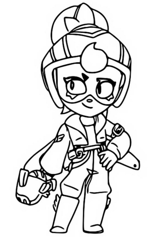 Coloring page G-Force Janet