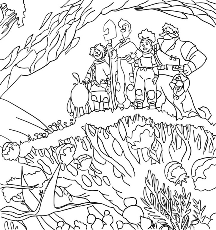 Coloring page Family