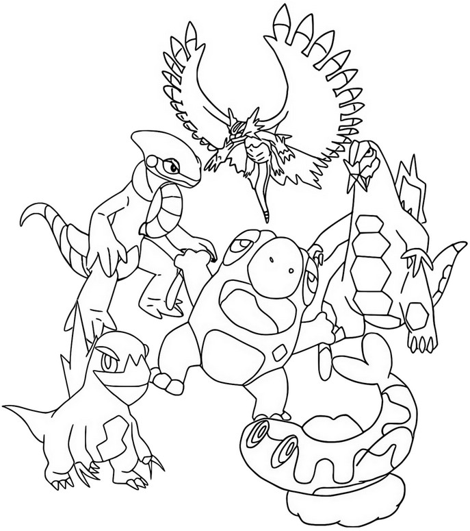 Desenho para colorir Tipo de dragão