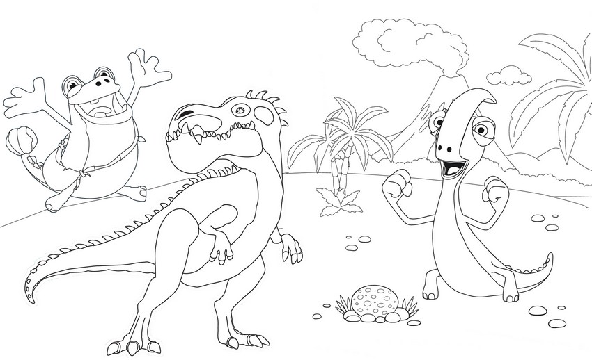 Desenho para colorir Gigantosaurus