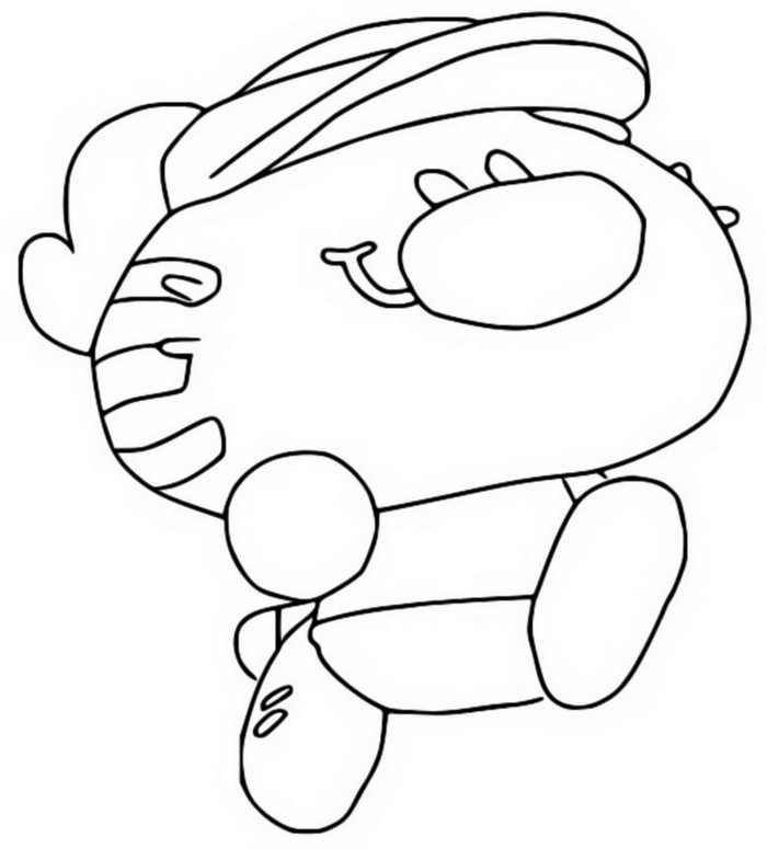 Coloring page Sporty