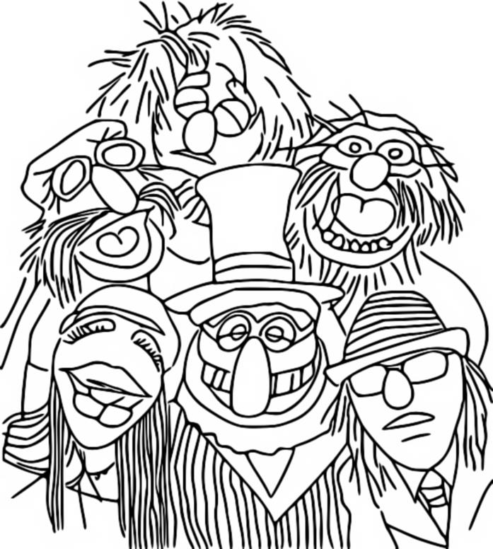 Desenho para colorir The Muppets Mayhem