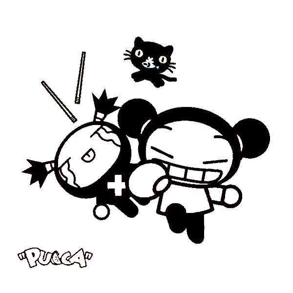 Desenho para colorir Pucca