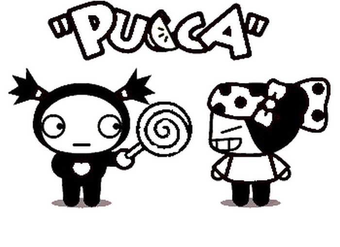 Disegno da colorare Pucca