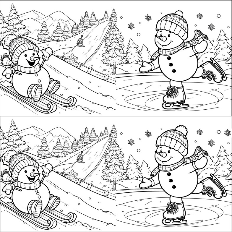 Malebøger Snowman