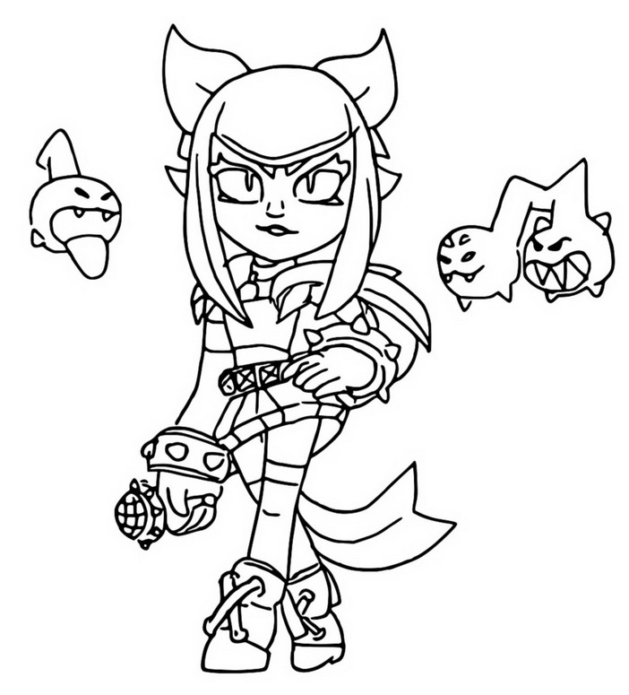 Coloring page Melodie