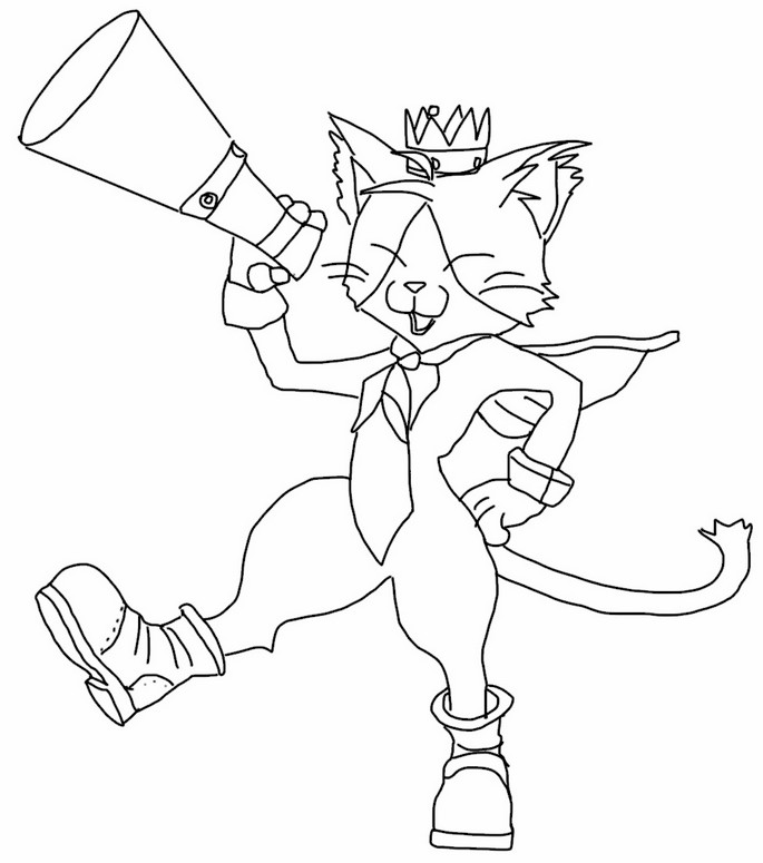 Coloring page Cait Sith