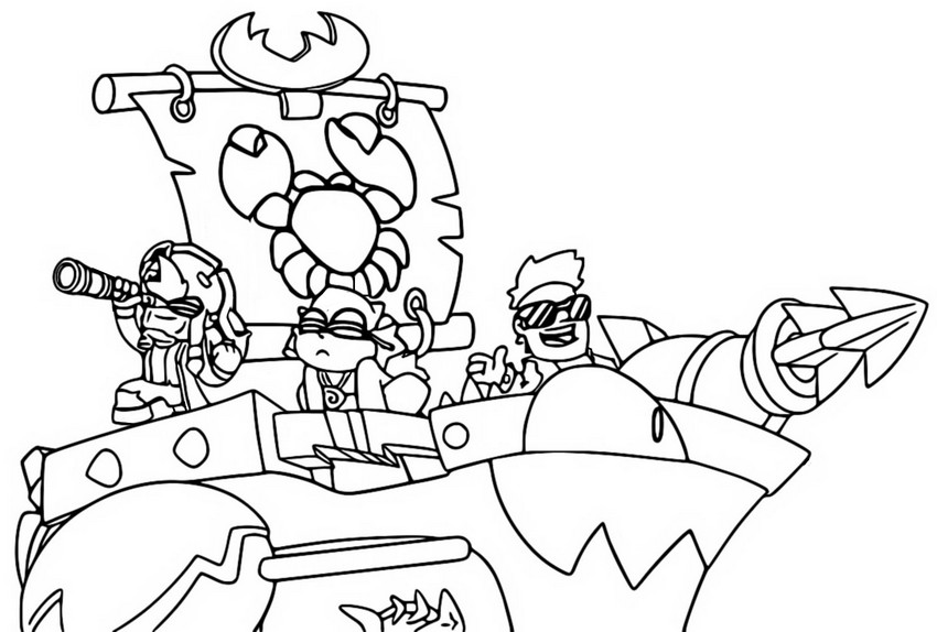 Coloring page Sea Crusher
