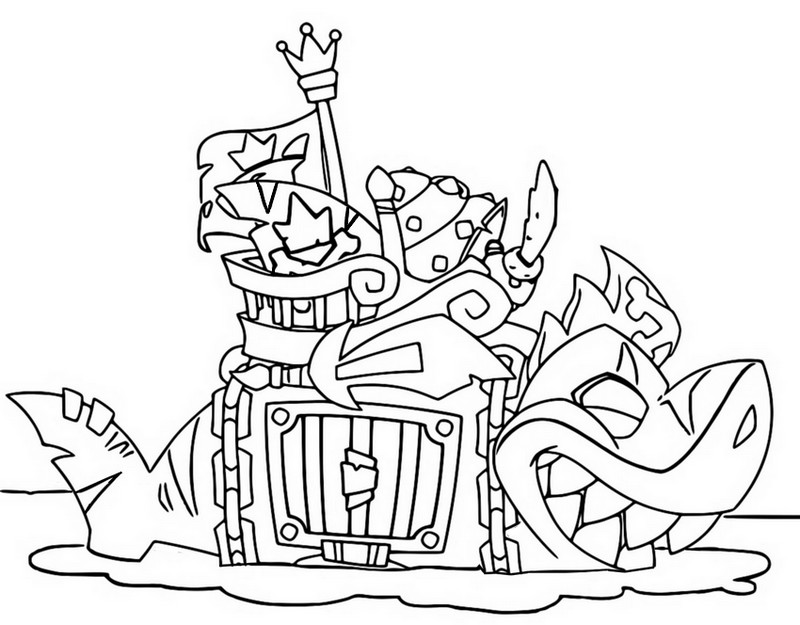 Desenho para colorir King Shark