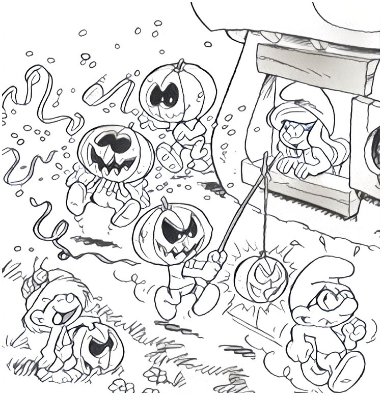 Coloring page Smurfs