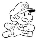 Desenho para colorir Super Mario