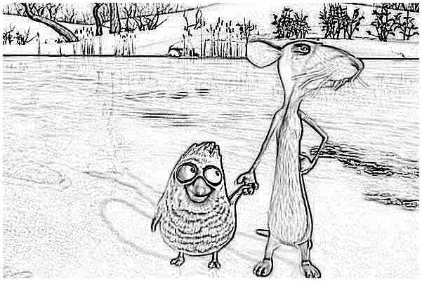 Coloring page The Ugly Duckling and Me