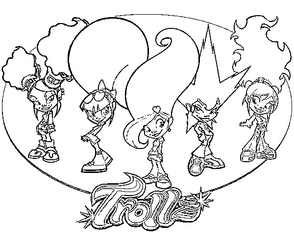 Coloring page Trollz
