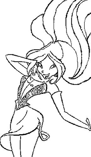 Dibujo para colorear Winx