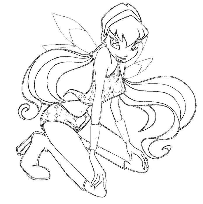 Desenho para colorir Winx Club