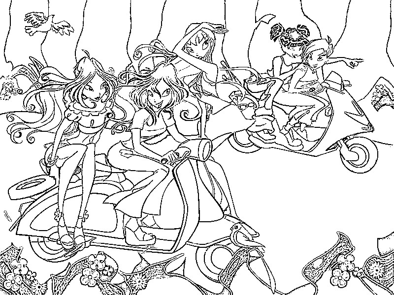 Desenho para colorir Winx Club