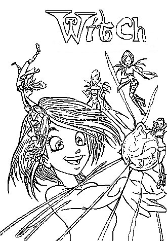 Desenho para colorir Witch