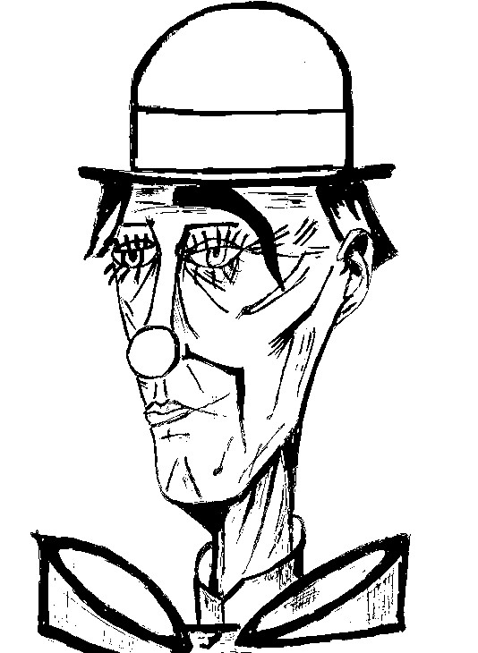 Coloring page Bernard Buffet: Clown