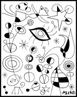 Desenho para colorir Joan Miro