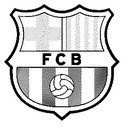 Malebøger FC Barcelona badge