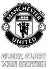 Tulostakaa värityskuvia Manchester United merkki
