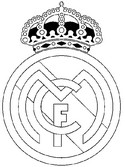 Coloring page Real Madrid badge