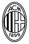 Malebøger Milan AC badge