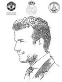 Kleurplaat David Beckham