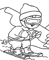 Desenho para colorir Desportos de Inverno