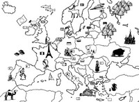 Coloriage L'Europe et ses voisins