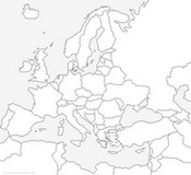 Kleurplaat Kaart van Europa